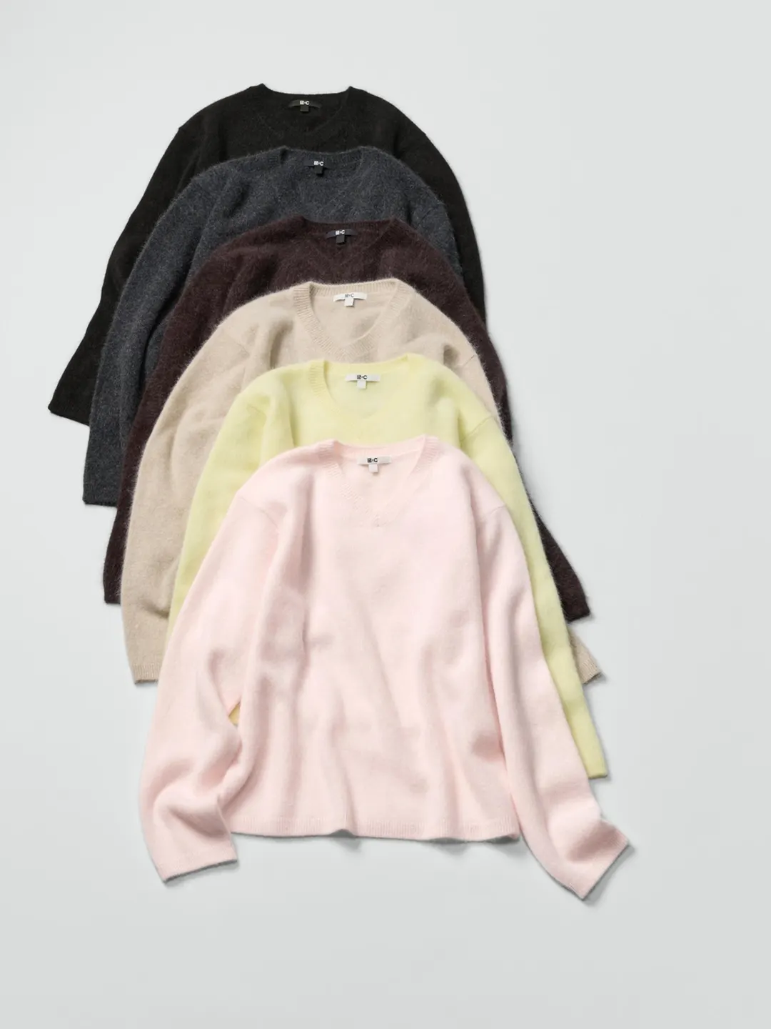Свитер свободного кроя из кашемира с V-образным вырезом, Uniqlo