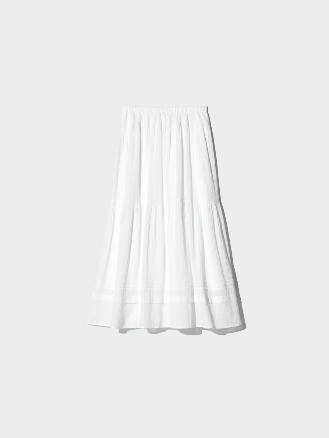 Юбка длинная многоярусная стандартной длины, Uniqlo