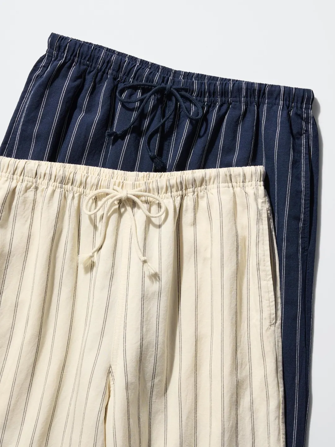 Брюки комфортного кроя удлиненные из смесового льна, Uniqlo