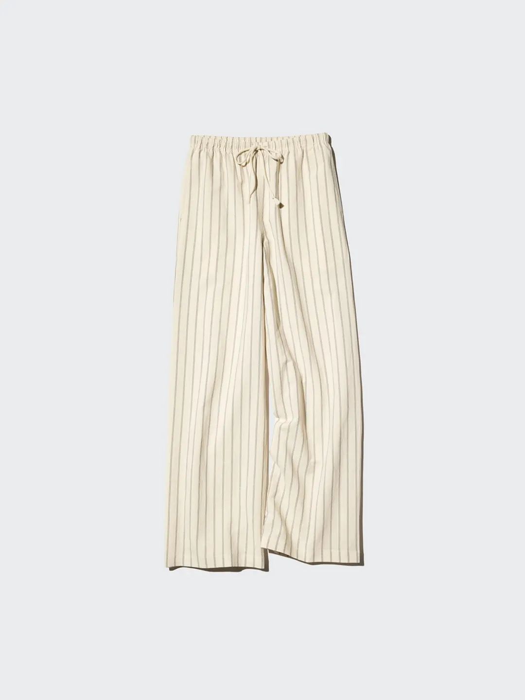 Брюки комфортного кроя удлиненные из смесового льна, Uniqlo