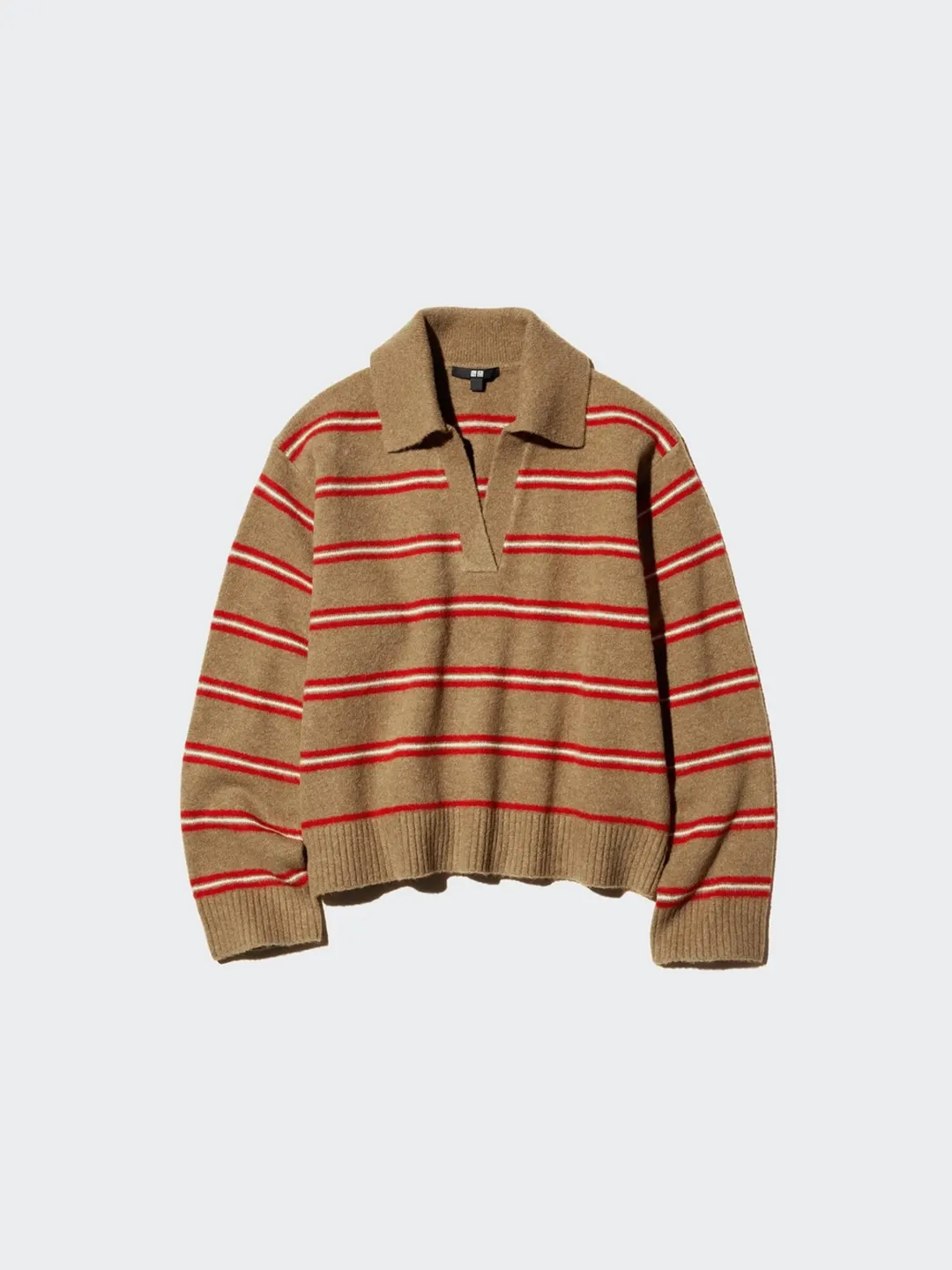 Джемпер поло из пряжи Souffle Yarn, Uniqlo