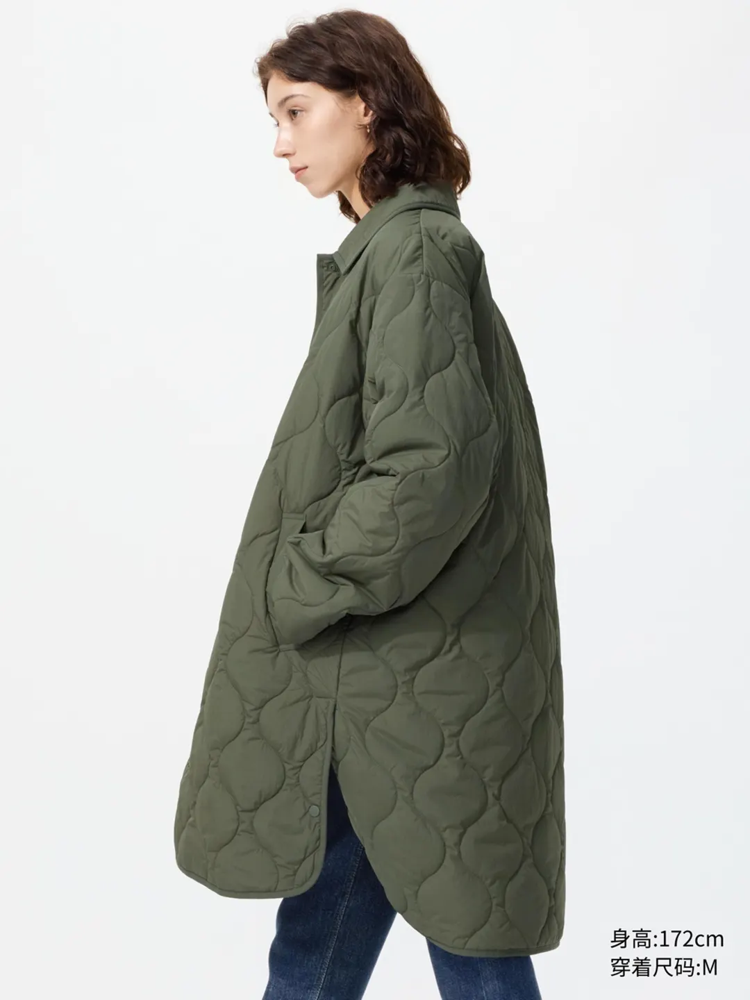 Стёганое пальто рубашечного кроя, Uniqlo