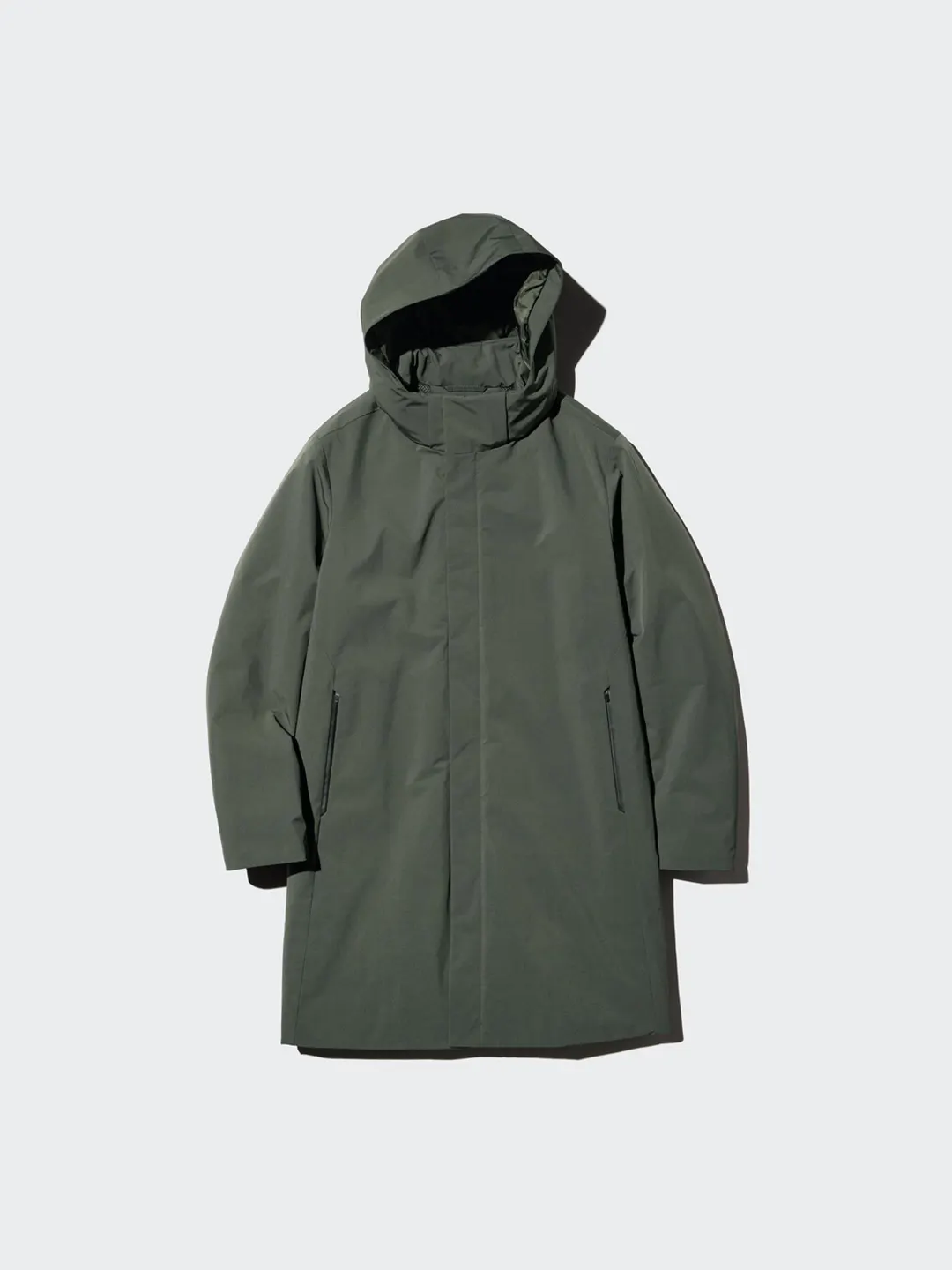 Пальто из технологичного многослойного материала с капюшоном, Uniqlo