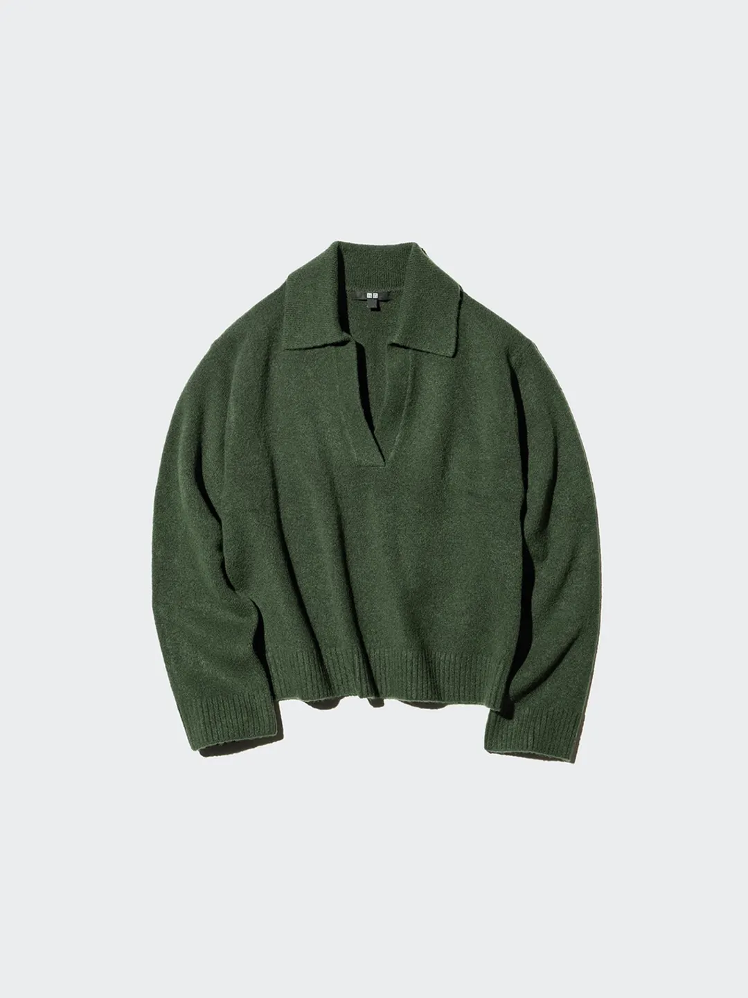 Джемпер поло из пряжи Souffle Yarn, Uniqlo