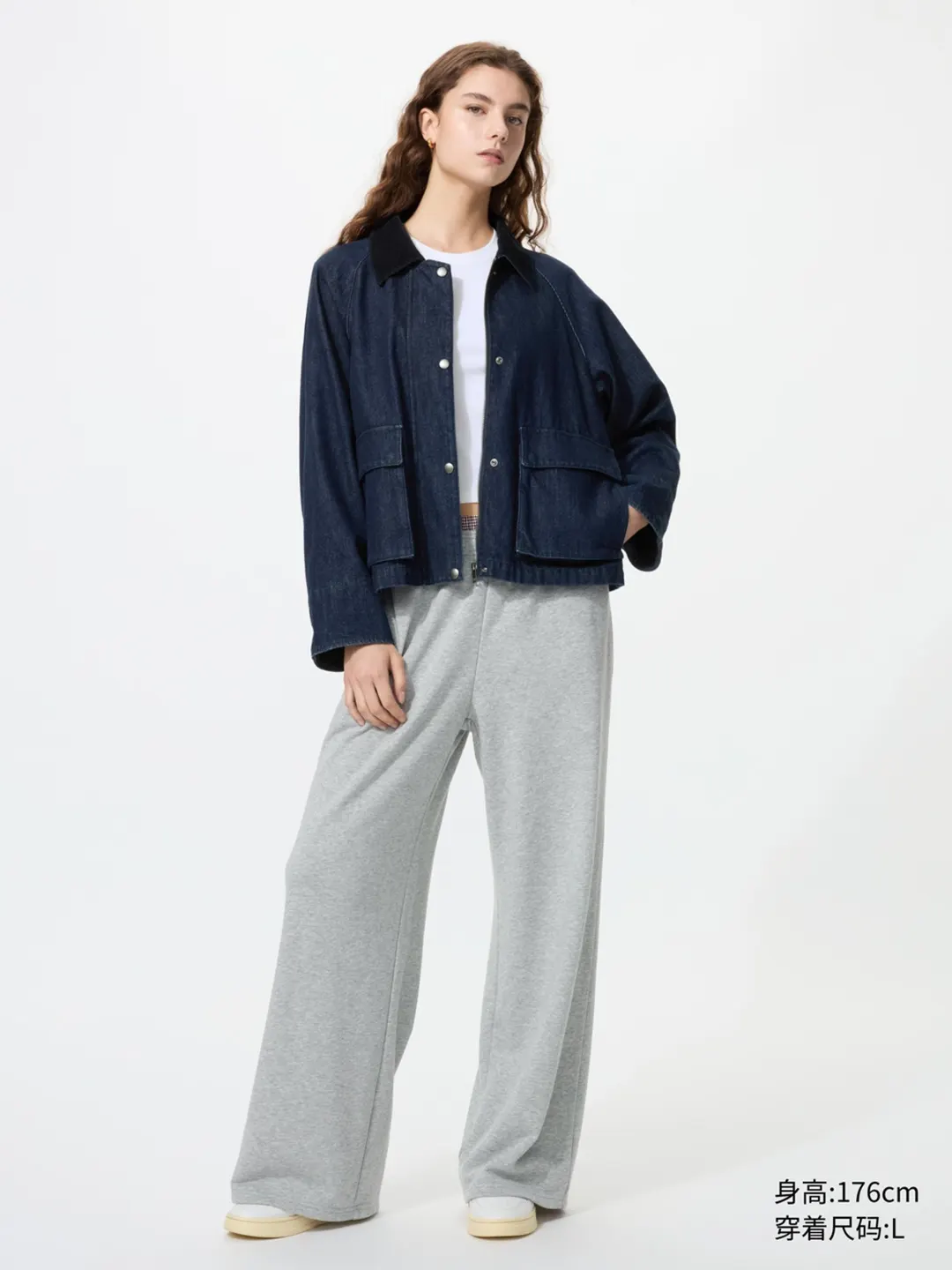 Укороченная куртка в стиле барн, Uniqlo