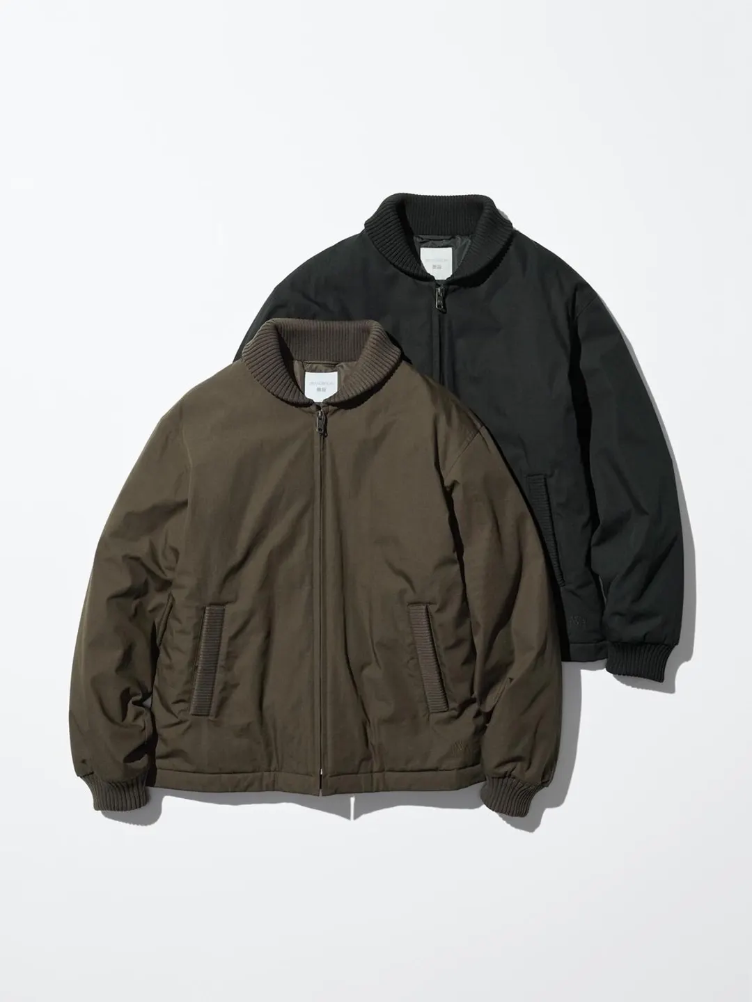 Утепленная куртка с воротником в рубчик, Uniqlo