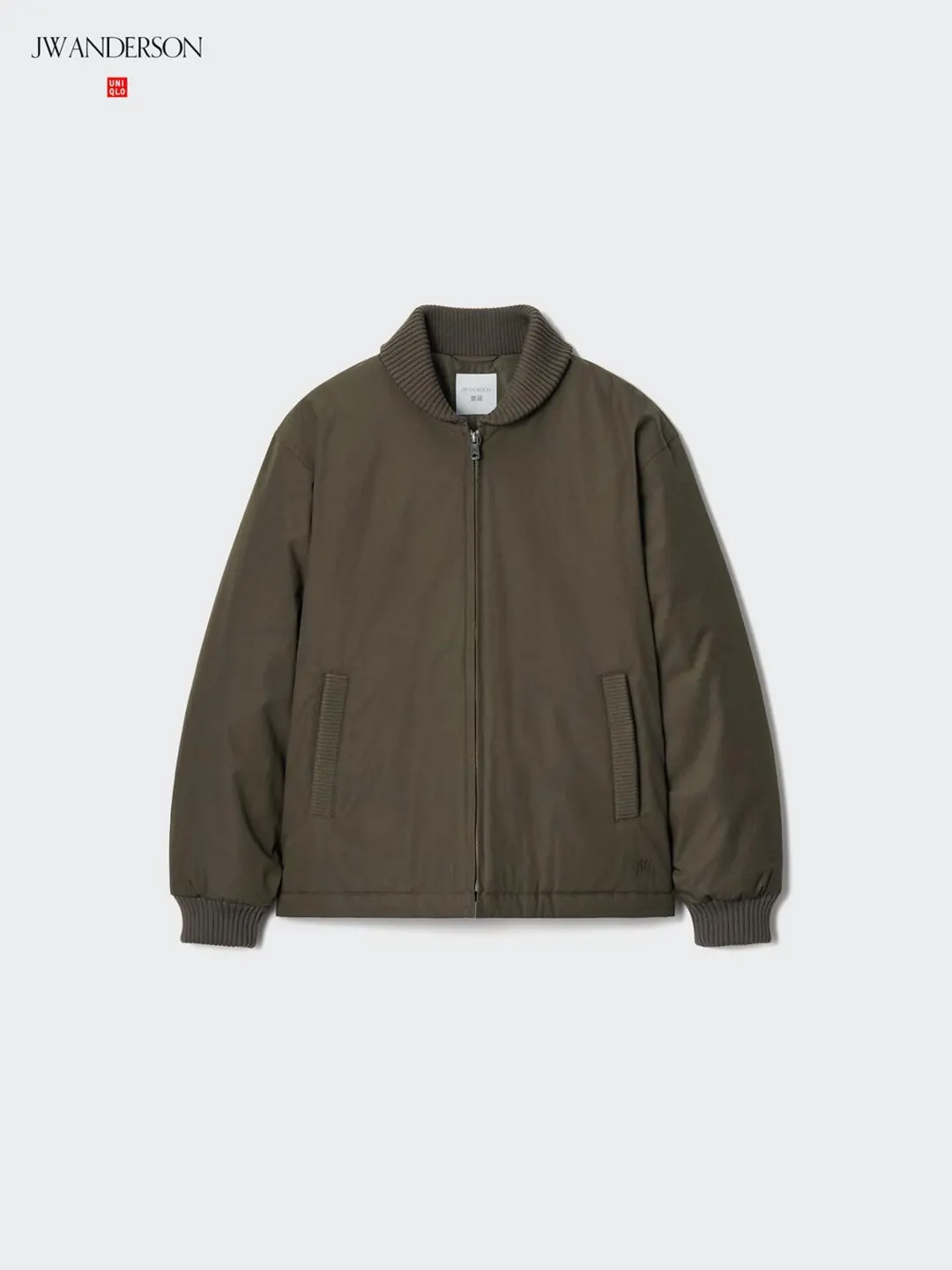 Утепленная куртка с воротником в рубчик, Uniqlo