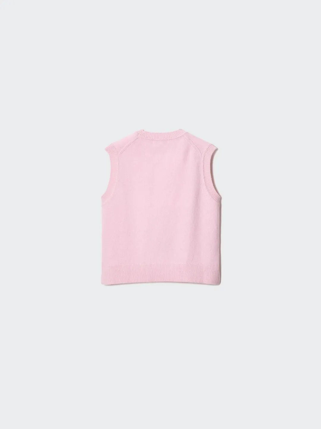 Вязаный жилет из шерсти и кашемира с круглым вырезом, Uniqlo