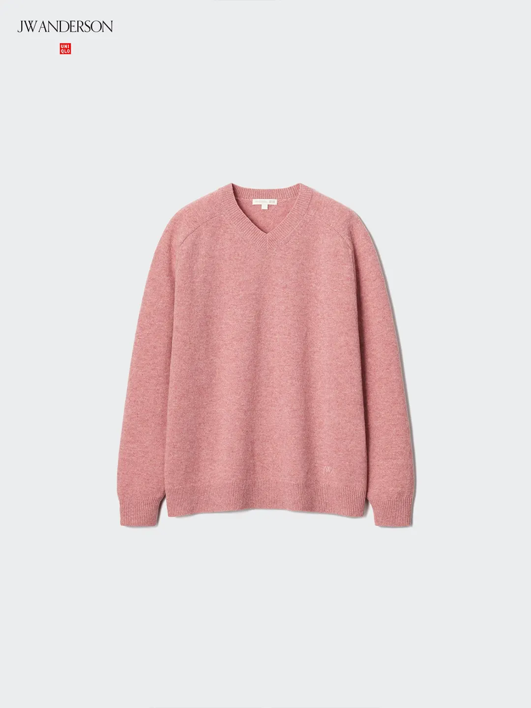 Свитер из мягкой овечьей шерсти с V-образным вырезом, Uniqlo