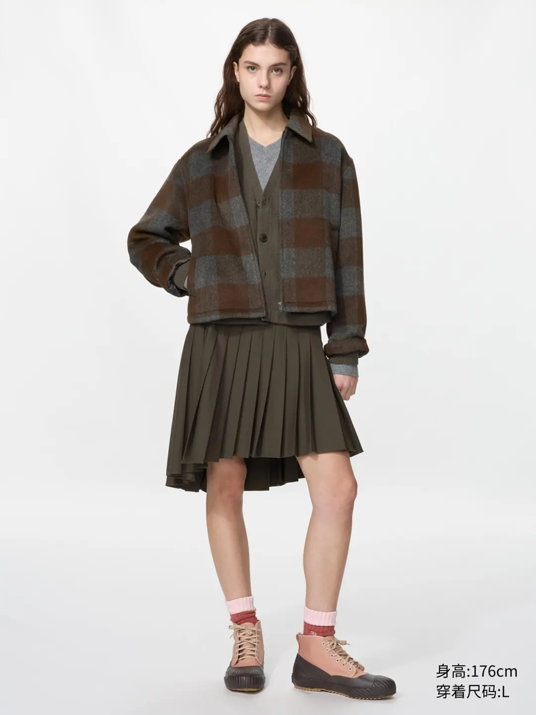 Короткая замшевая куртка, Uniqlo