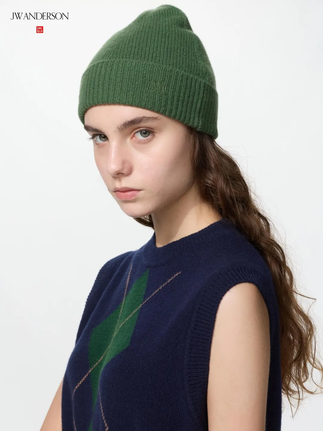 Шапка из шерсти и кашемира, Uniqlo
