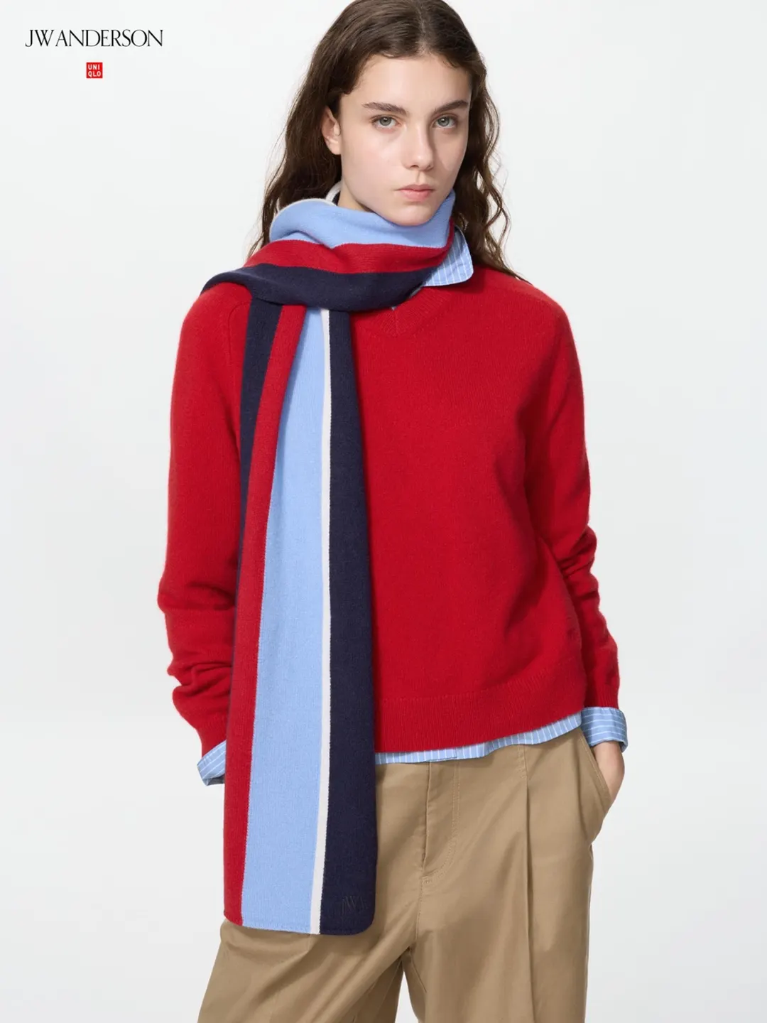Шарф из шерсти и кашемира, Uniqlo