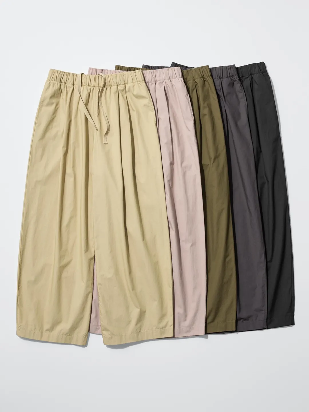 Брюки удлиненные свободного комфортного кроя из хлопка, Uniqlo