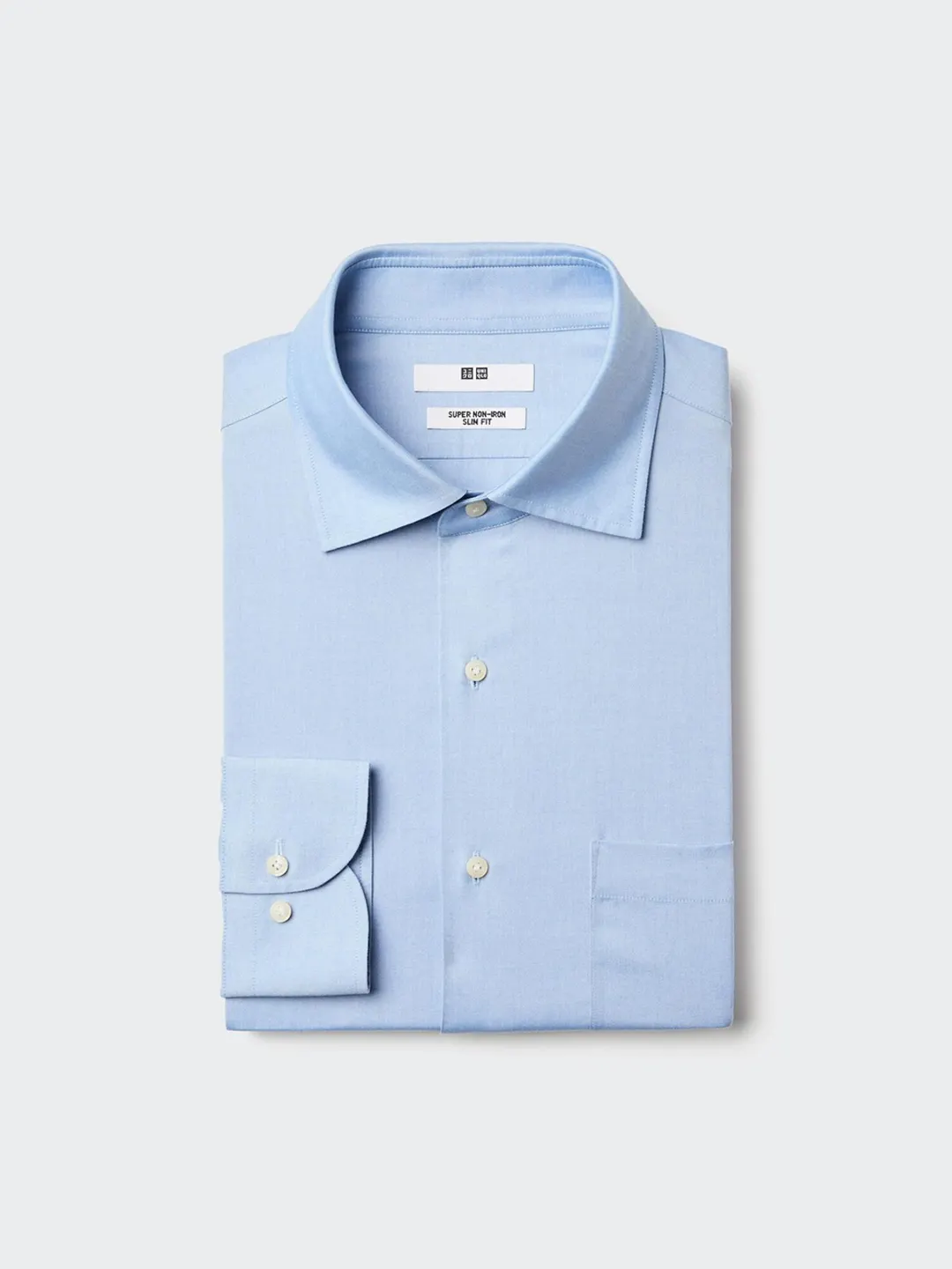 Приталенная немнущаяся рубашка, Uniqlo