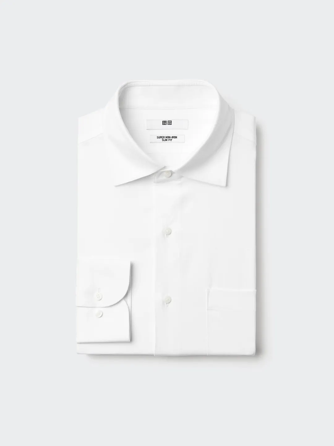 Приталенная немнущаяся рубашка, Uniqlo