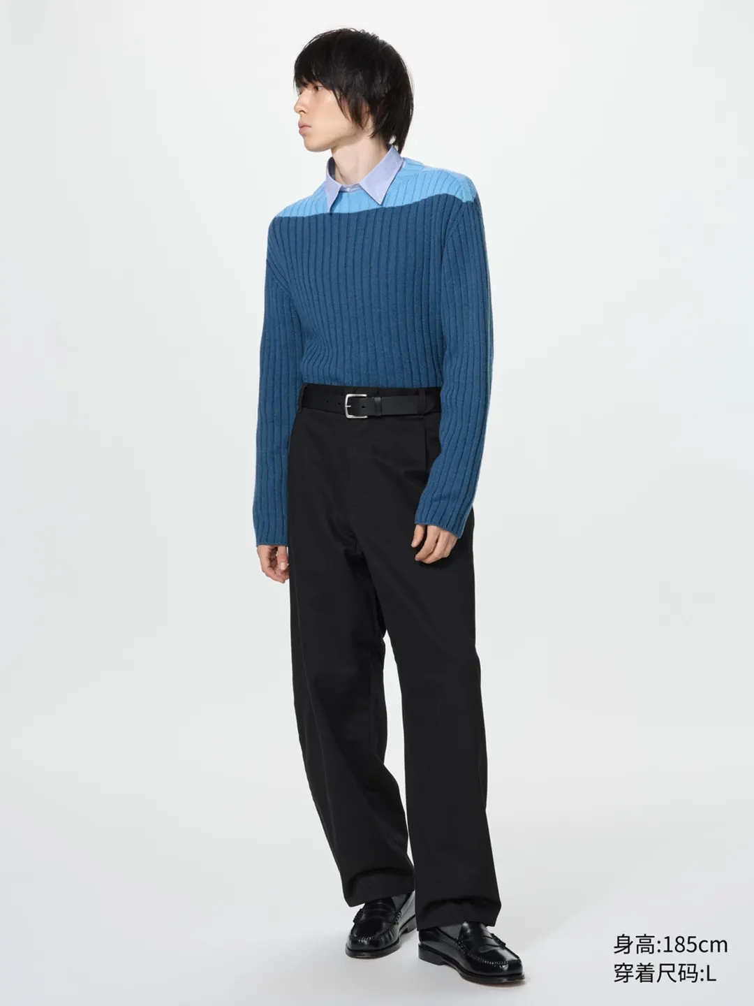 Свитер 3D с вырезом лодочкой, Uniqlo