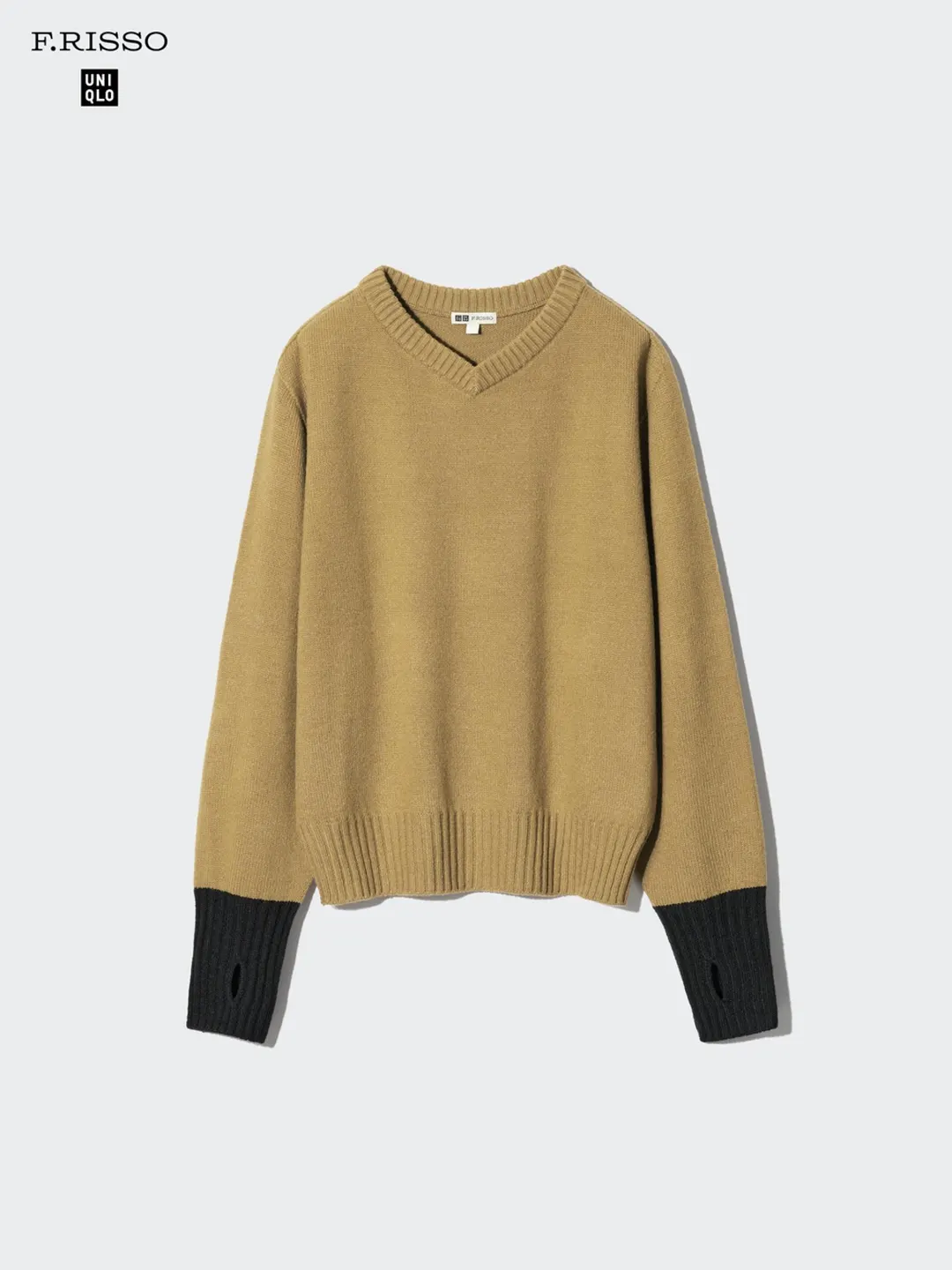 Свитер 3D с V-образным вырезом, Uniqlo