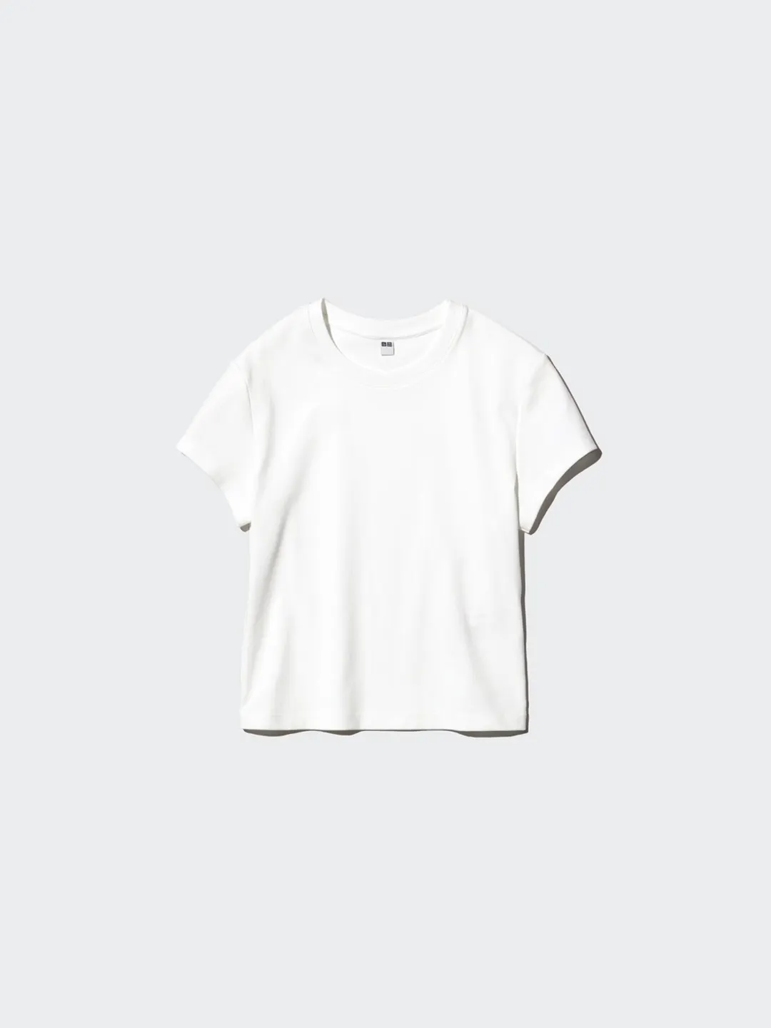 Короткая футболка с круглым вырезом, Uniqlo