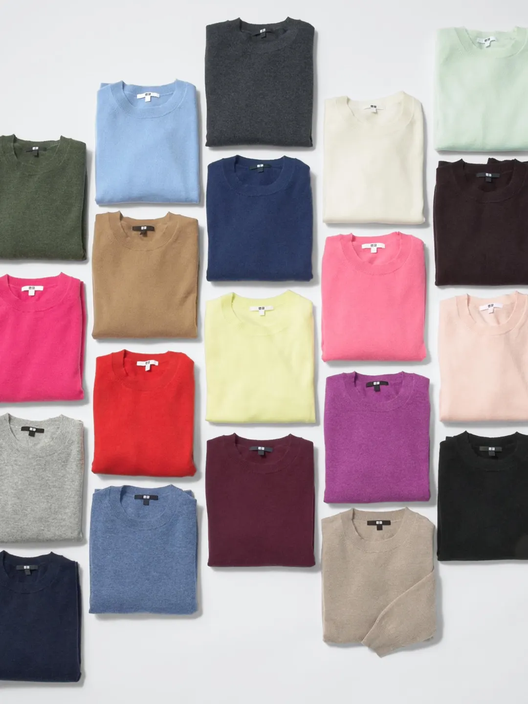 Джемпер из кашемира с круглым вырезом, Uniqlo