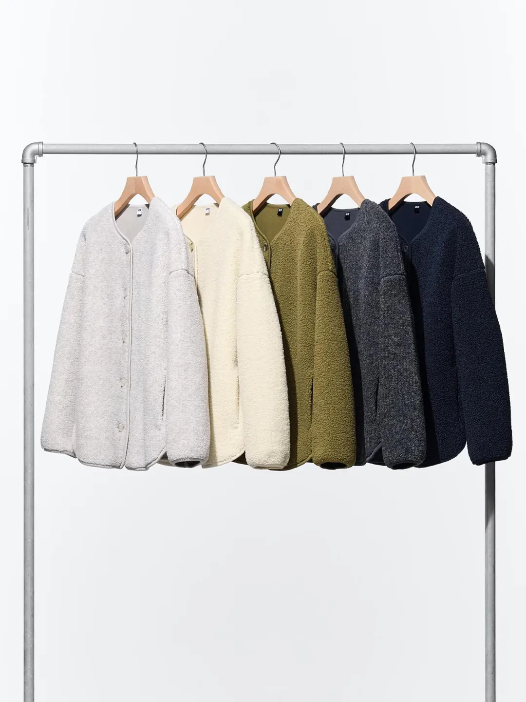 Кардиган из флиса под овчину, Uniqlo