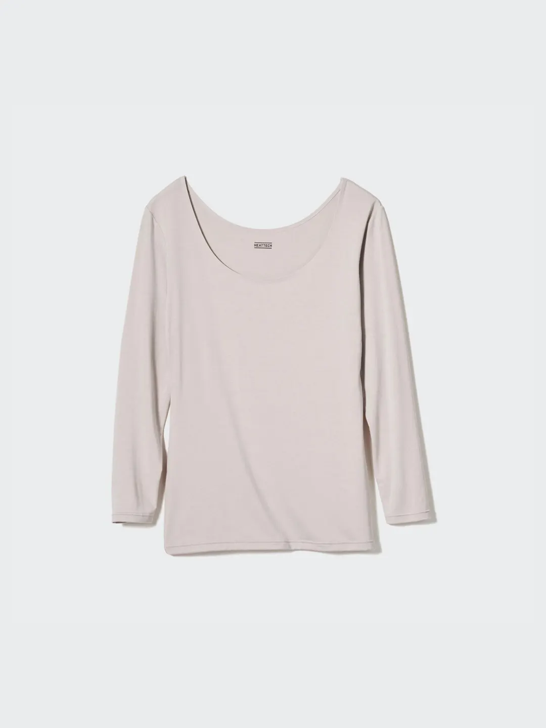 Футболка HEATTECH с U-образным вырезом и рукавами 7/8, Uniqlo