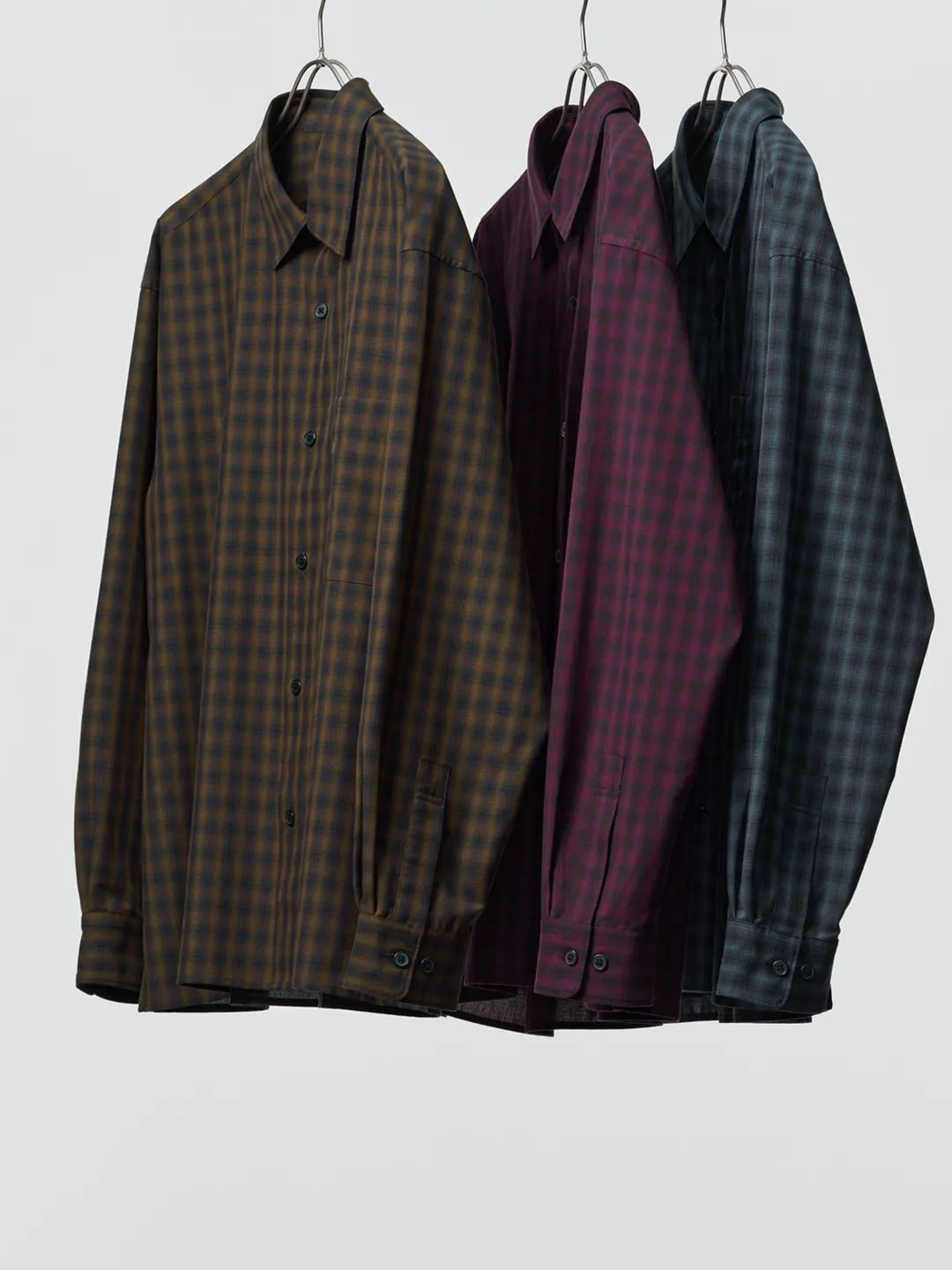 Рубашка в клетку из немнущейся ткани, Uniqlo