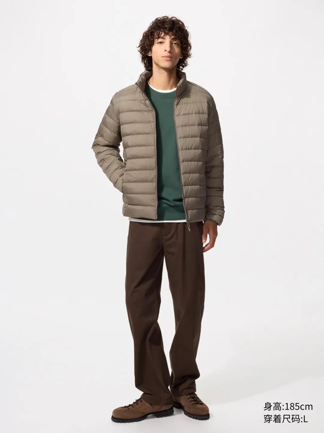 Легкий пуховик с воротником-стойкой, Uniqlo