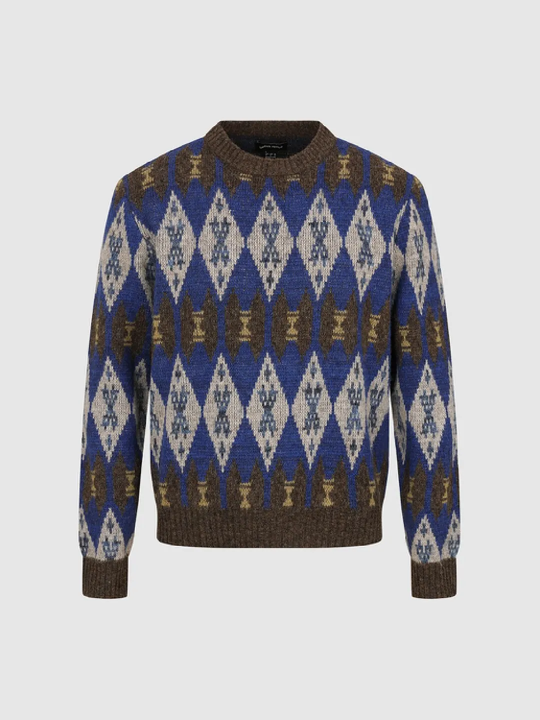 Свитер с круглым вырезом и жаккардовым узором Fair Isle, Urban Revivo