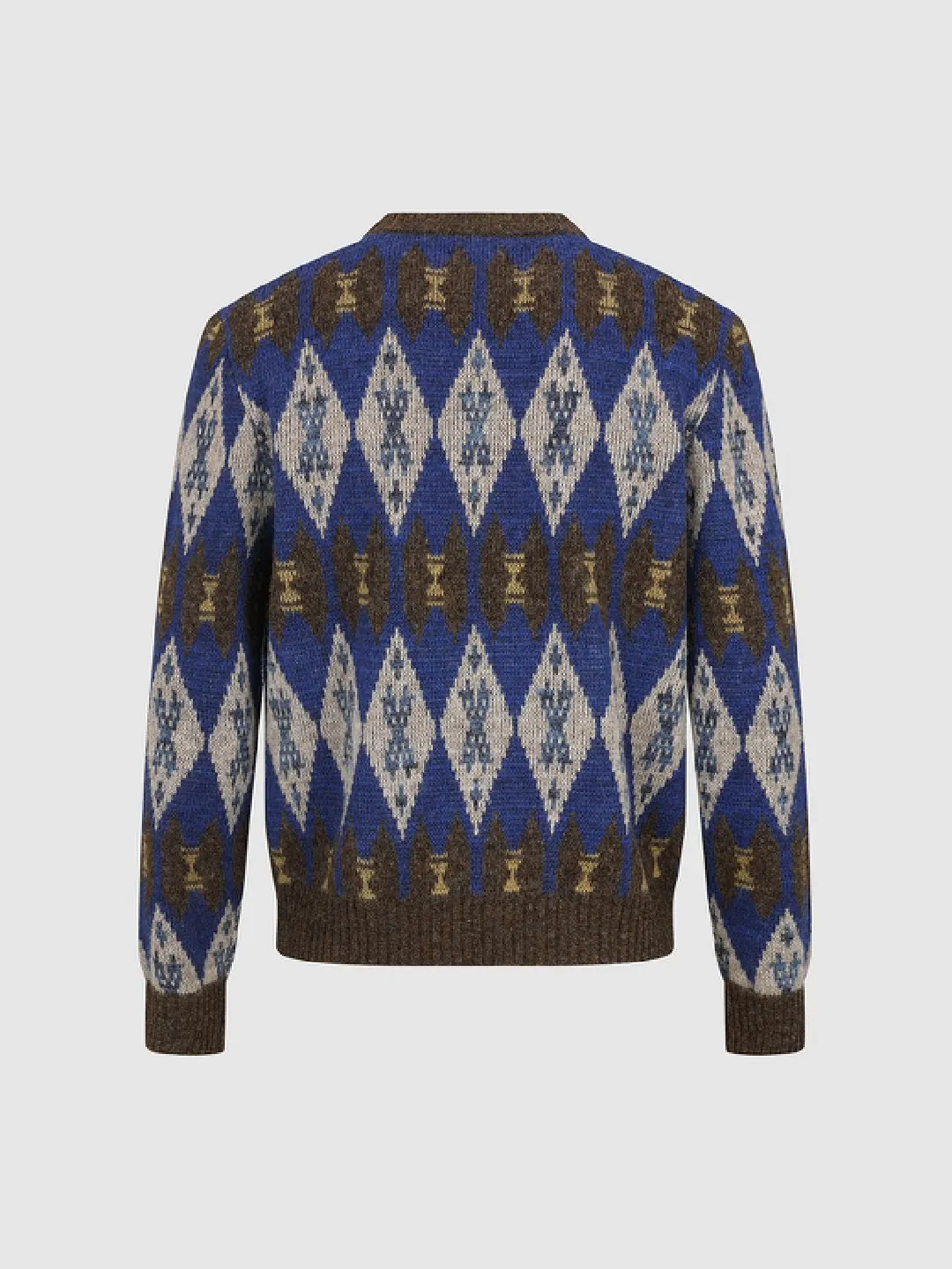 Свитер с круглым вырезом и жаккардовым узором Fair Isle, Urban Revivo
