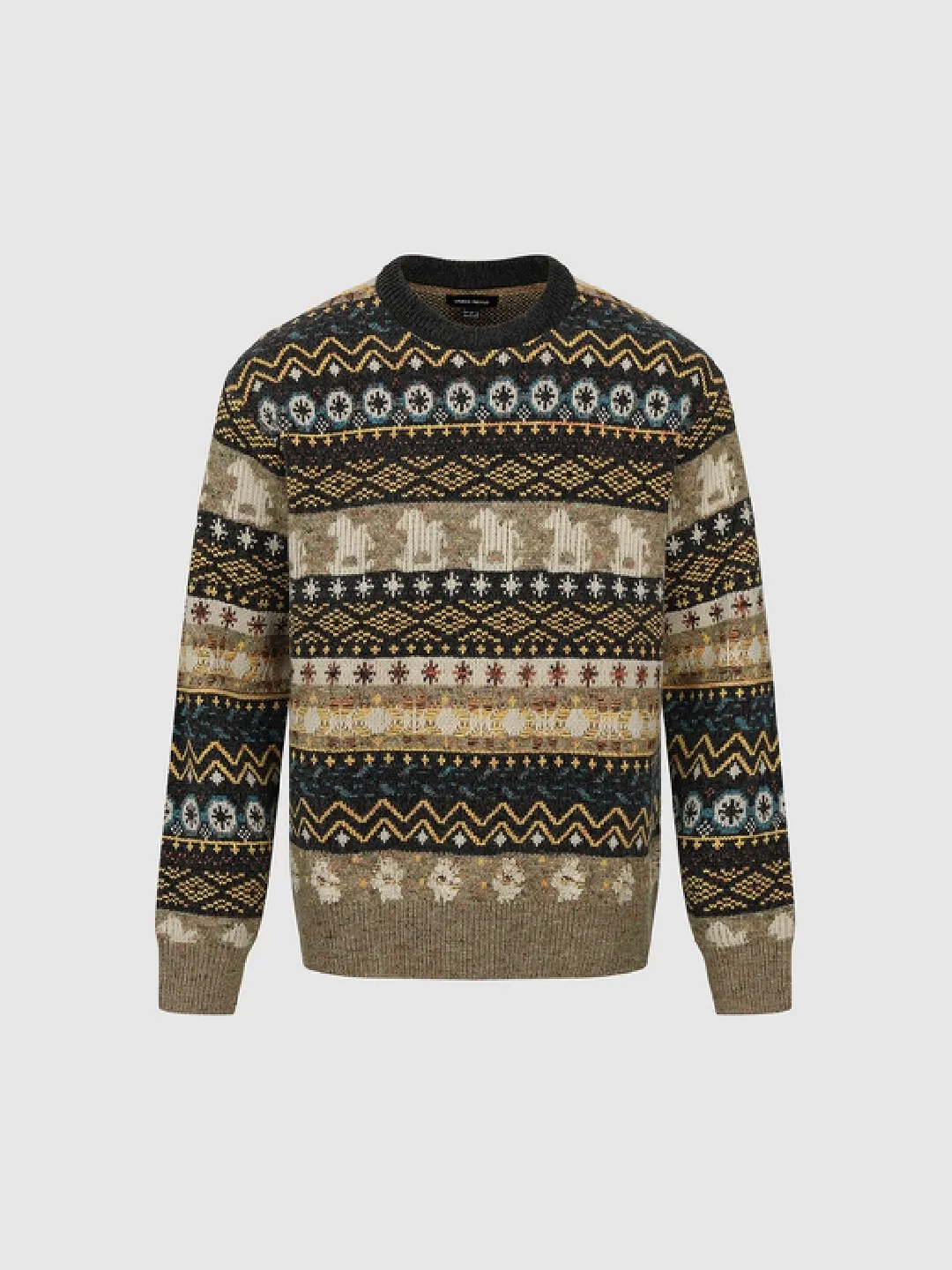 Джемпер с винтажным узором Fair Isle в стиле «Янтарное сияние», Urban Revivo