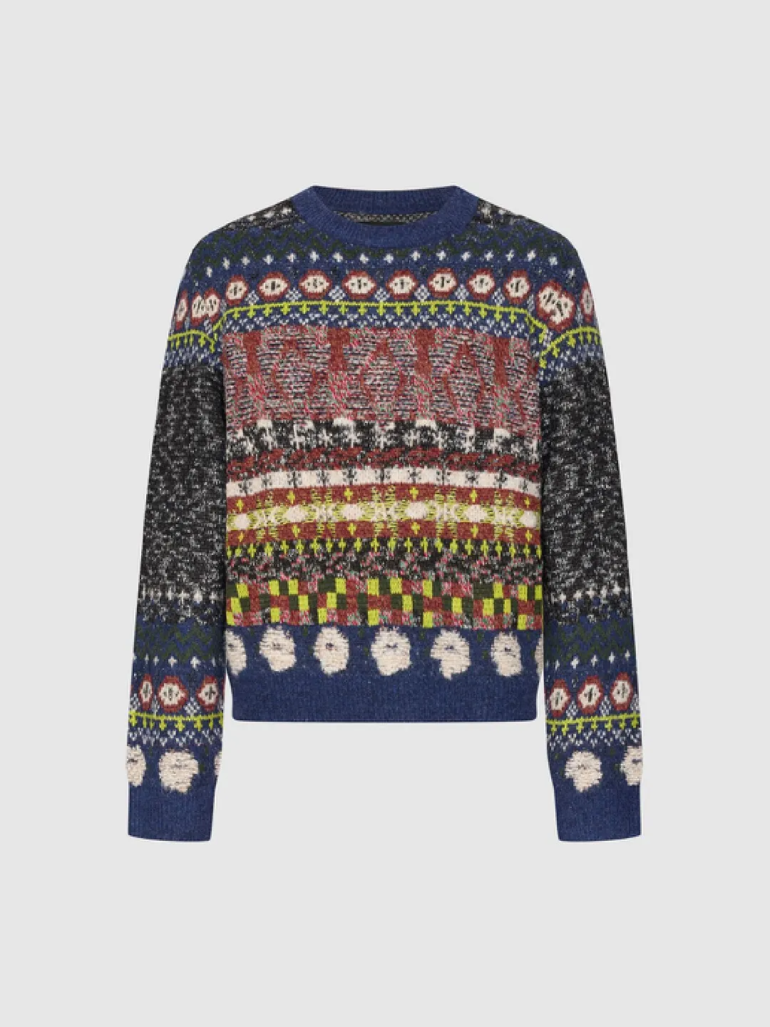 Укороченный джемпер с жаккардовым узором Fair Isle, Urban Revivo