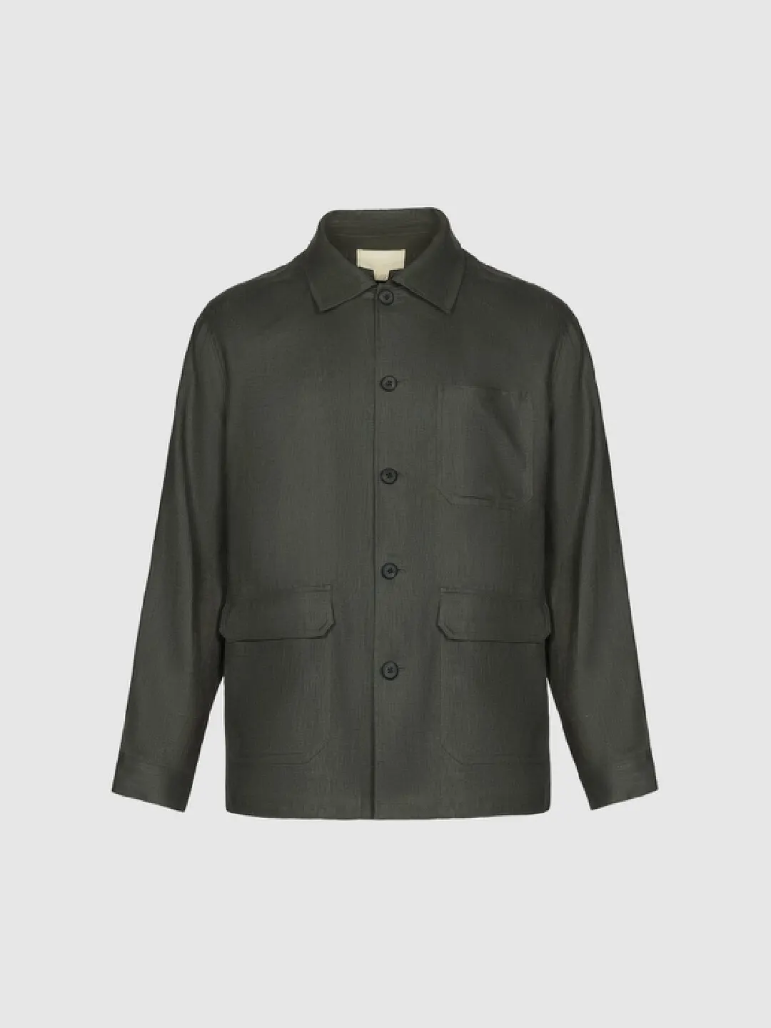 Куртка однотонная с накладными карманами и длинными рукавами Urban Collection, Urban Revivo
