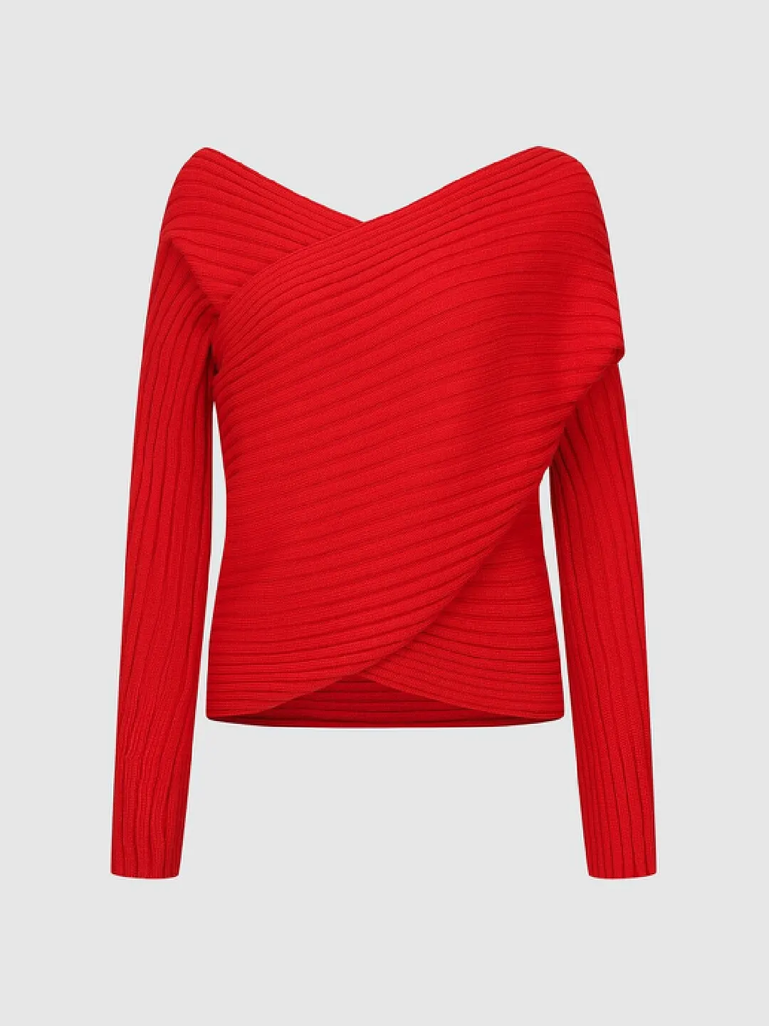 Джемпер с V-вырезом и запахом, Urban Revivo