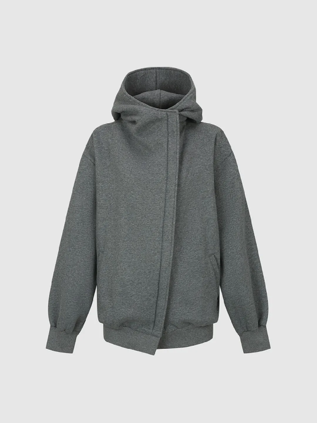Куртка спортивная с капюшоном и косой застёжкой, Urban Revivo