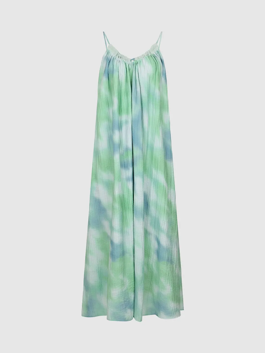 Платье на тонких бретелях с контрастным принтом тай-дай, Urban Revivo