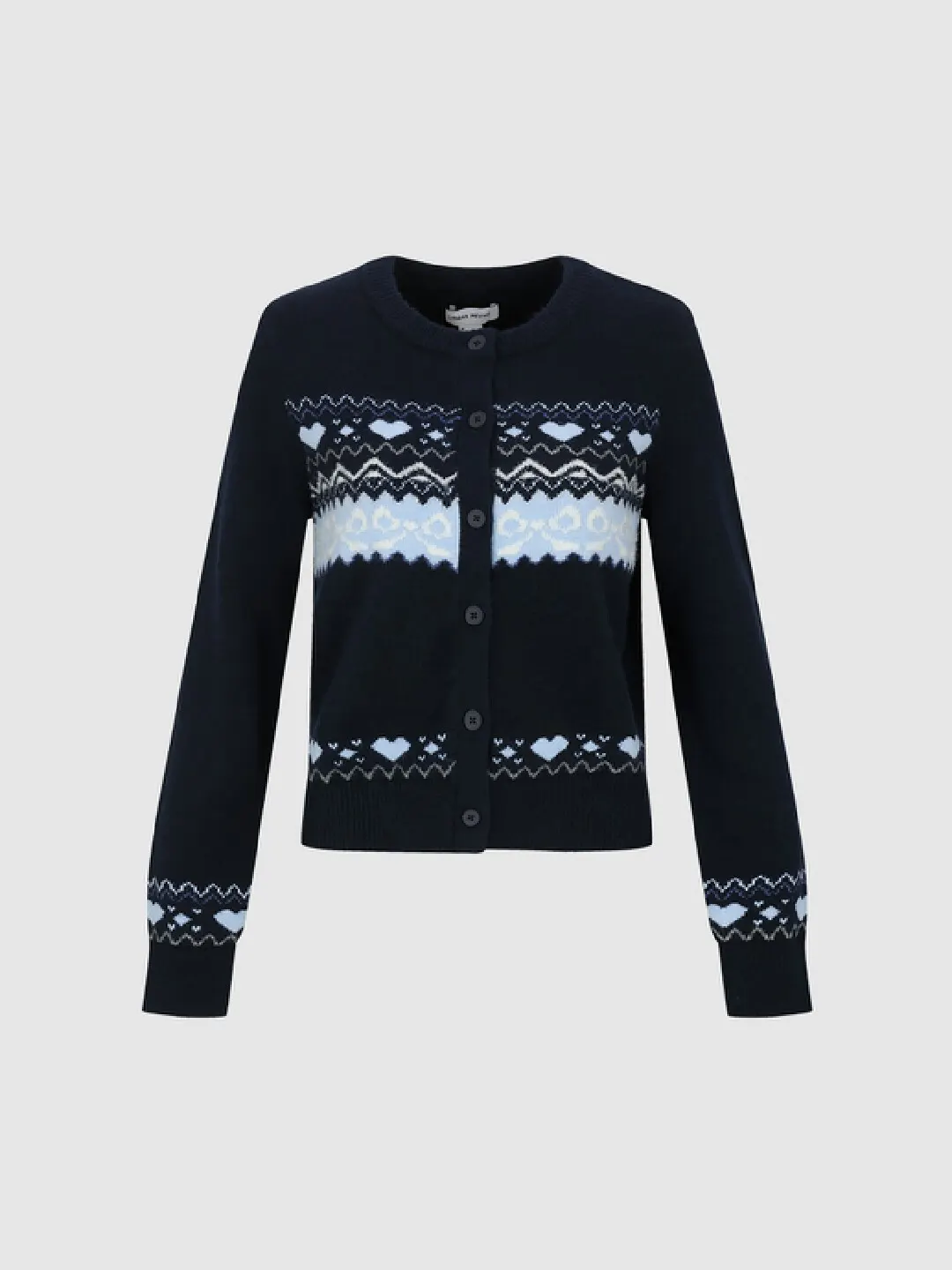 Кардиган укороченный с жаккардовым узором Fair Isle, Urban Revivo