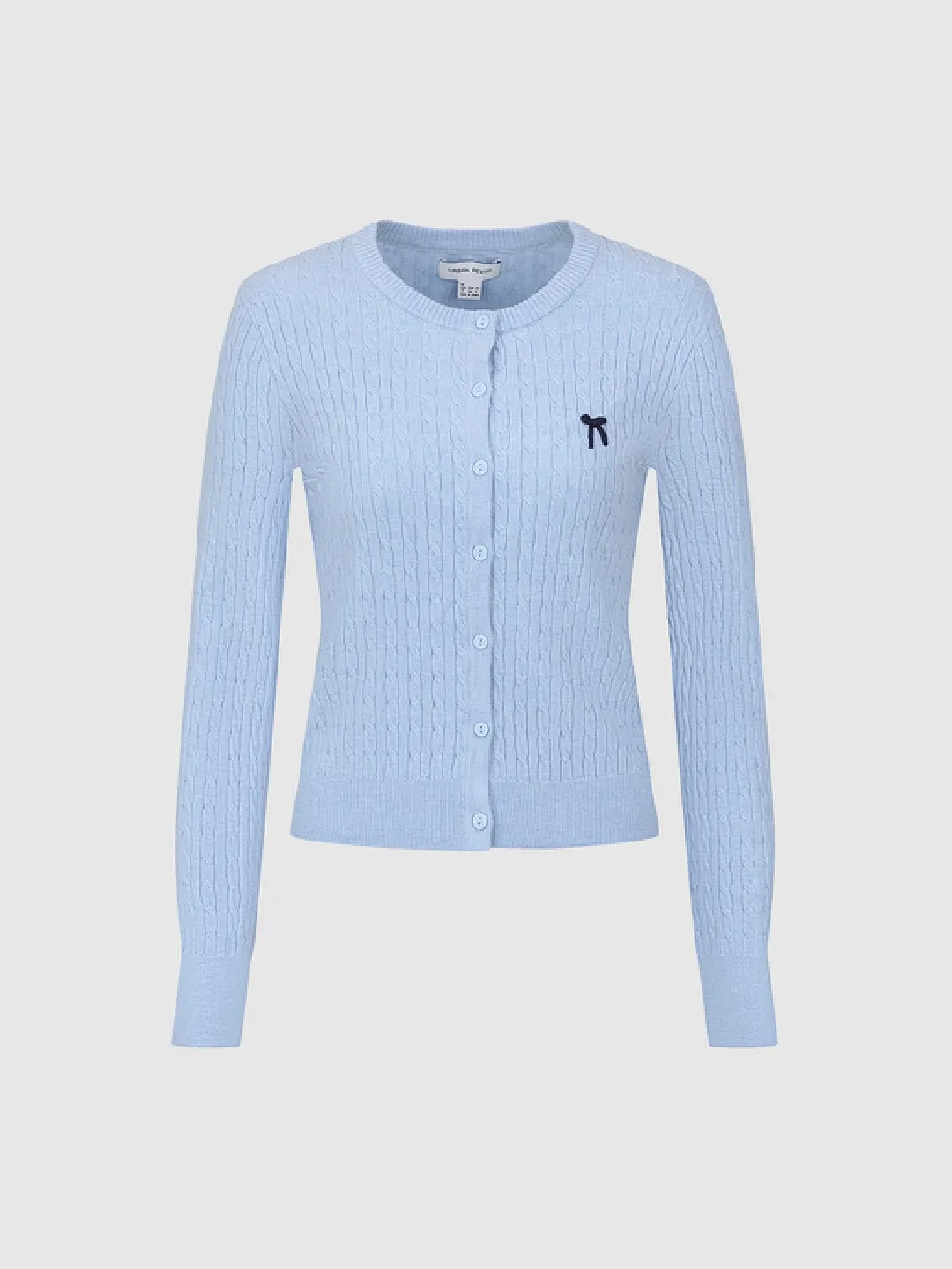 Кардиган с узором косы и бантиками, Urban Revivo