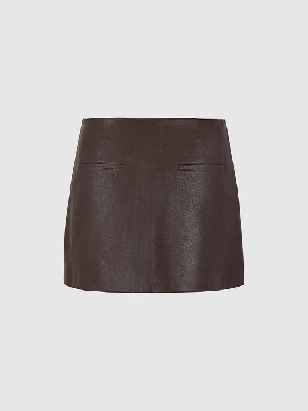 Мини-юбка из PU-кожи в винтажном стиле, Urban Revivo