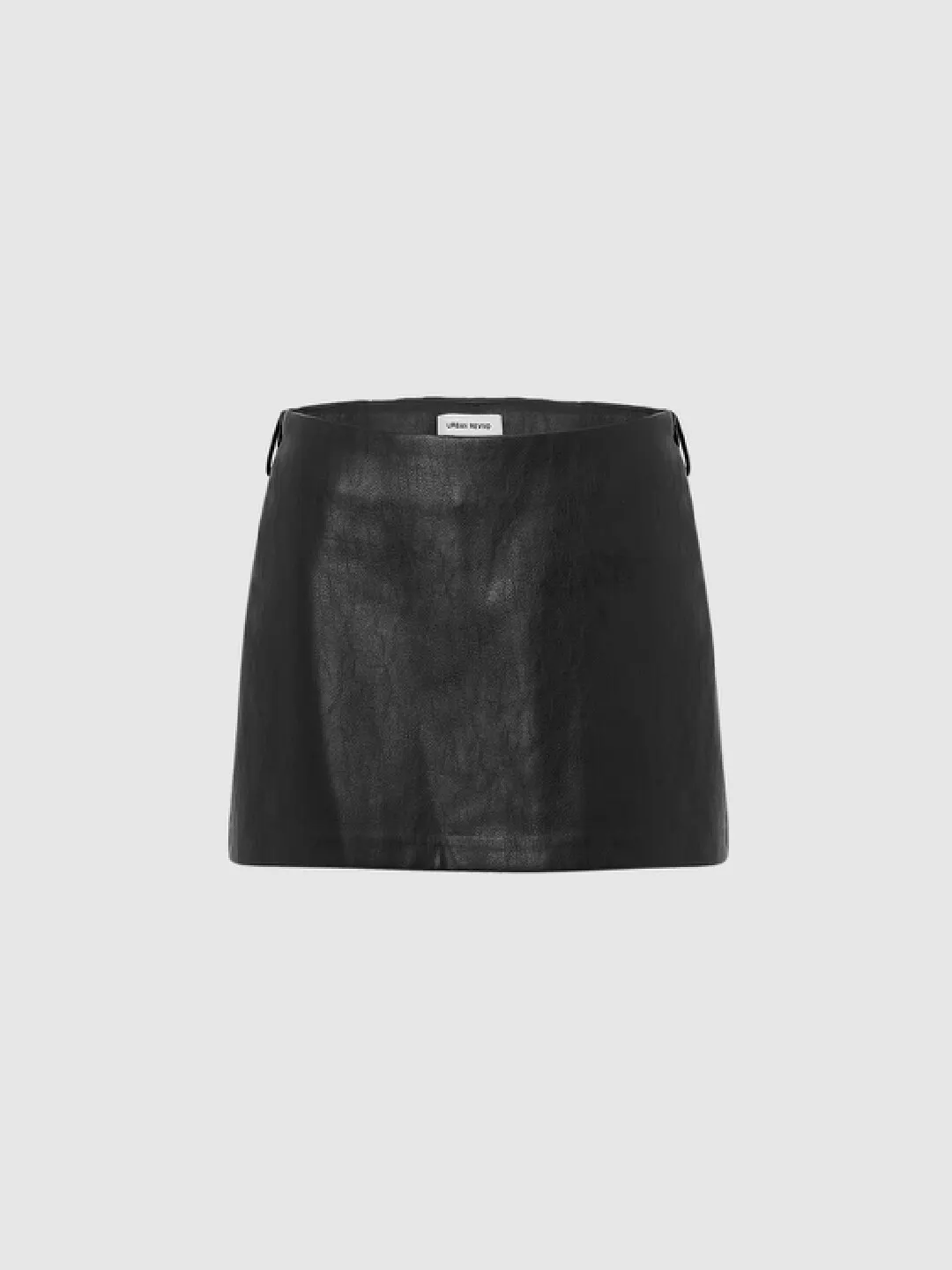 Мини-юбка классическая из PU-кожи, Urban Revivo