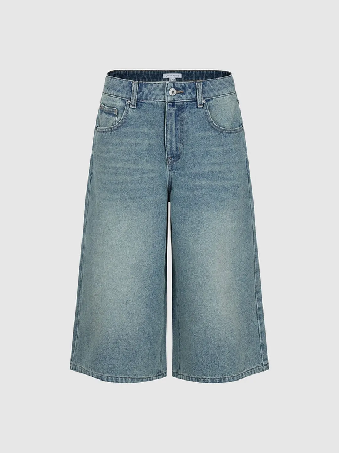 Укороченные широкие джинсы из хлопка, Urban Revivo