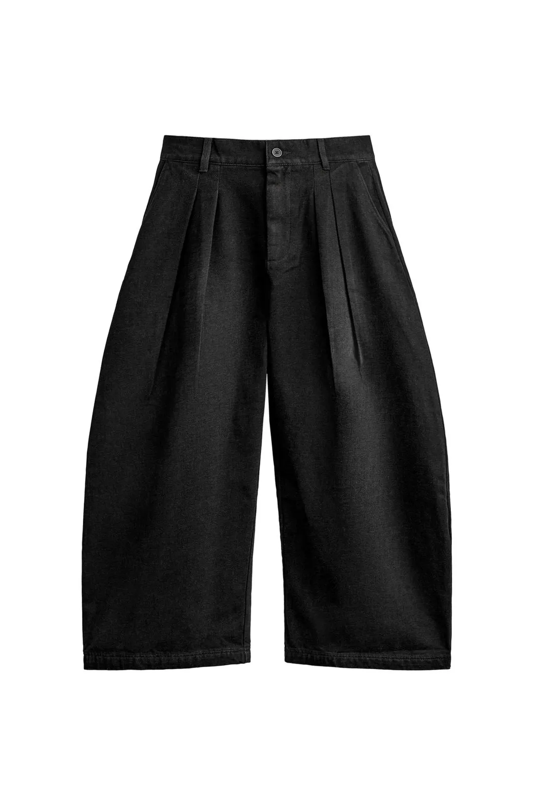 Широкие брюки из денима с начесом, Zara