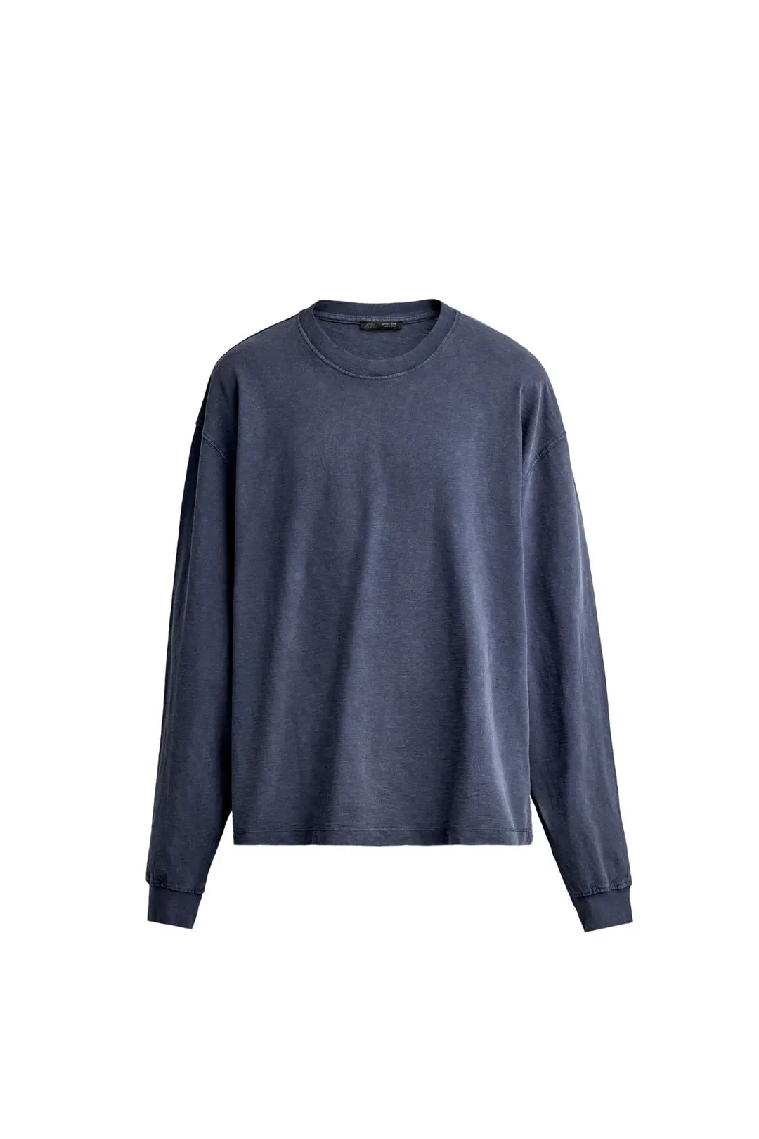 Футболка вареная из меланжевого трикотажа relaxed fit, Zara