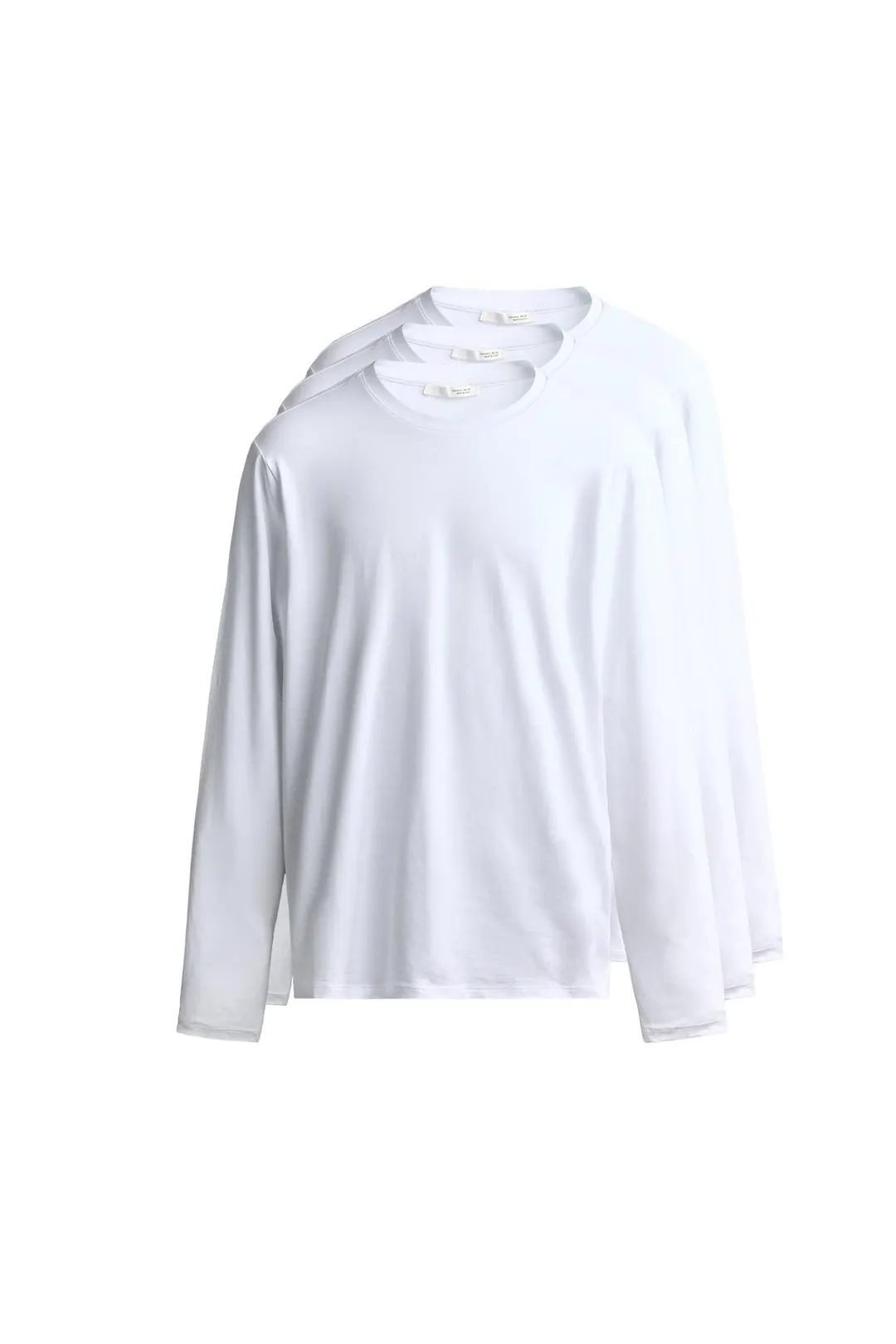 Футболки базовые облегающего кроя с длинными рукавами, 3 шт., Zara