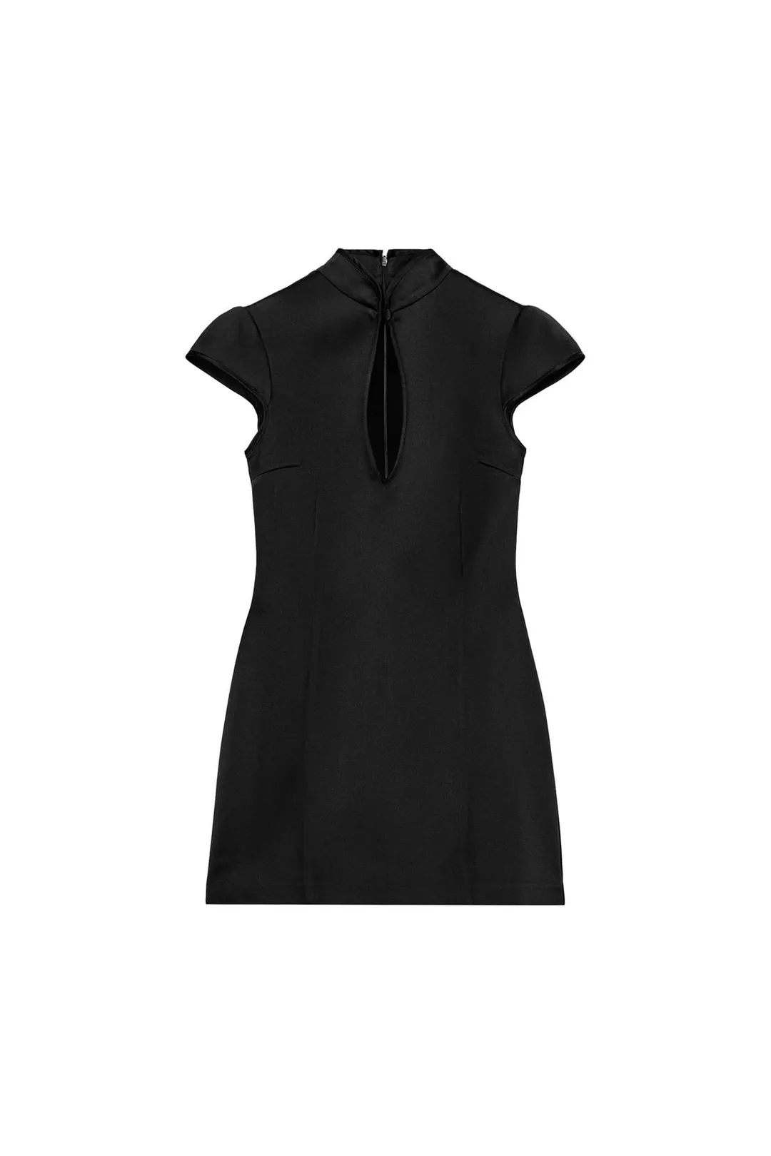 Платье мини атласное с вырезами, Zara