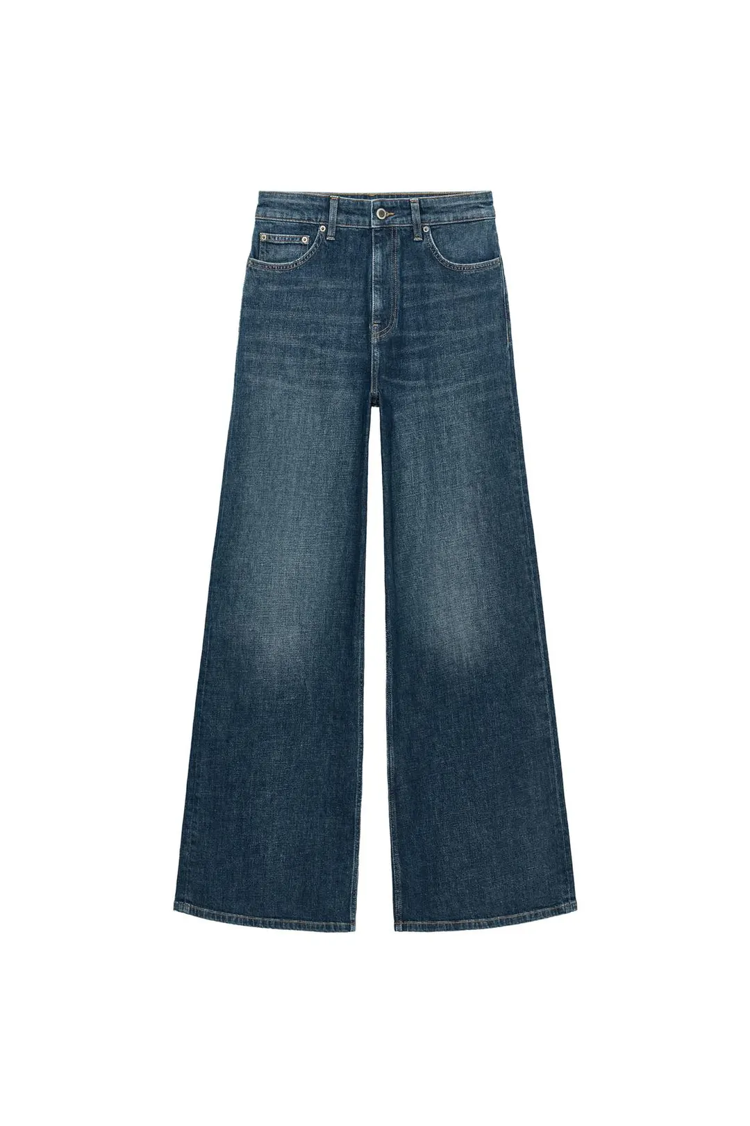 Широкие джинсы ZW Collection Comfort с высокой посадкой, Zara