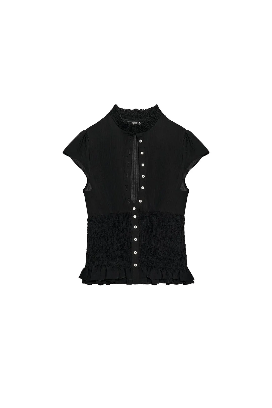 Рубашка со сборками и оборками, Zara