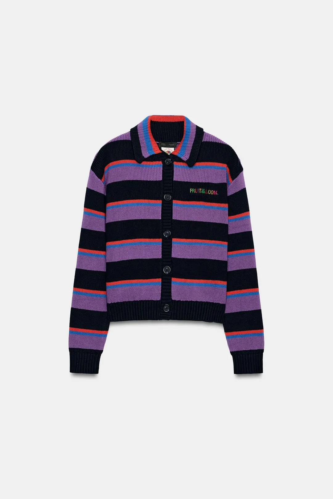 Полосатый кардиган Fruit of the Loom™, Zara