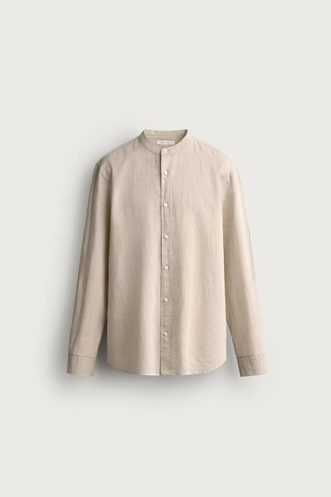 Рубашка свободного кроя из льна и хлопка, Zara