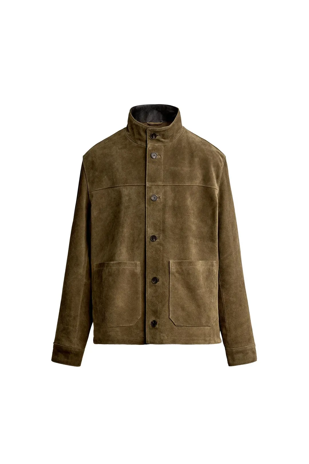 Куртка прямого кроя из замши, Zara