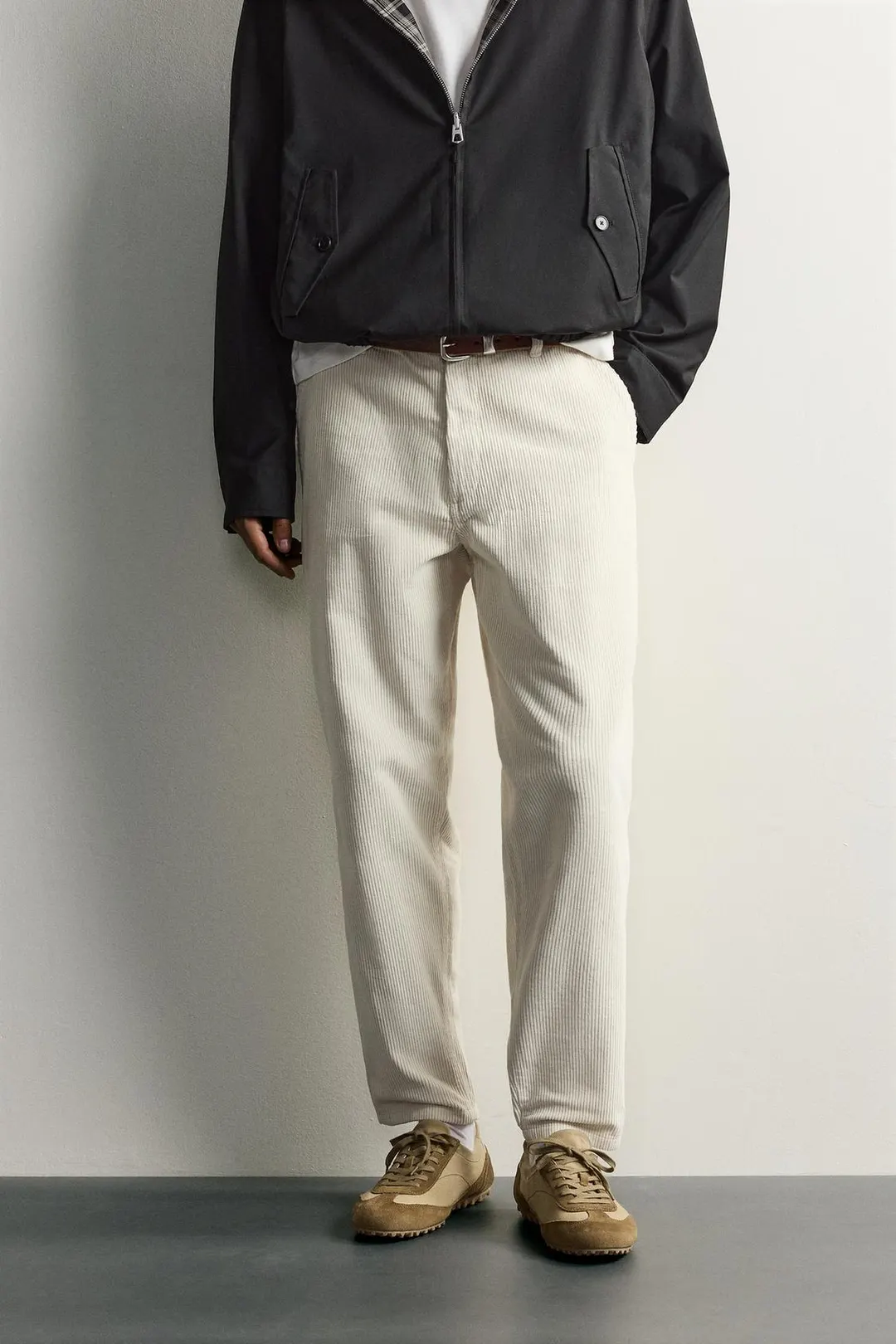 Вельветовые брюки морковного кроя, Zara